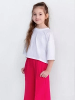 Брюки палаццо для девочки розовые