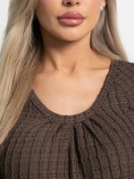 Блуза Маллуя (кофе) Б15167-4М LT Collection