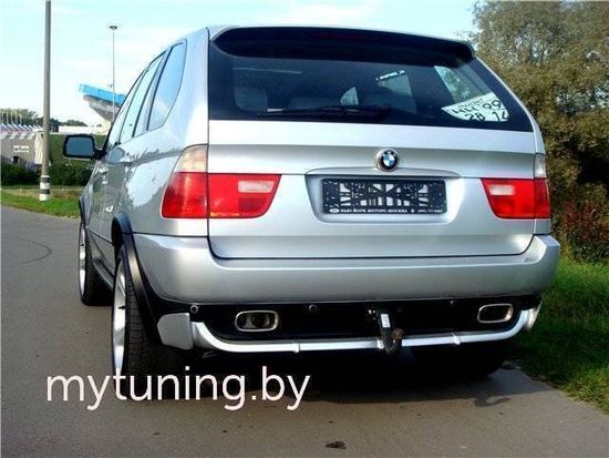 Накладка на задний бампер для BMW Х5 Е53 сплошная