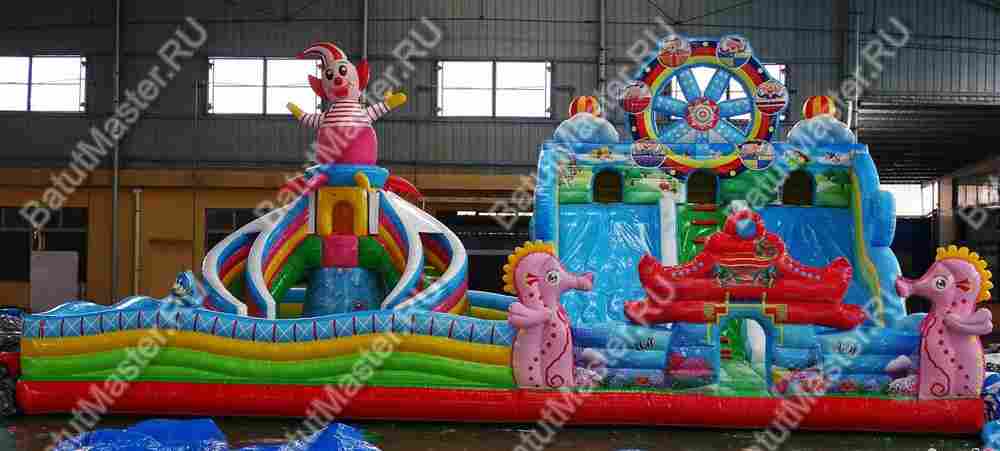 Коммерческий надувной батут "Парк развлечений" 15*10*8 м