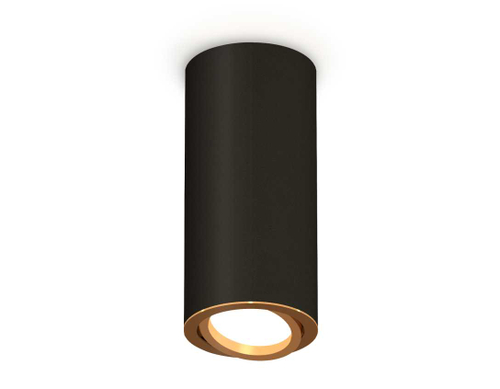Комплект накладного светильника Ambrella light Techno Spot XS7443004 SBK/PYG черный песок/золото желтое полированное (C7443, N7004)