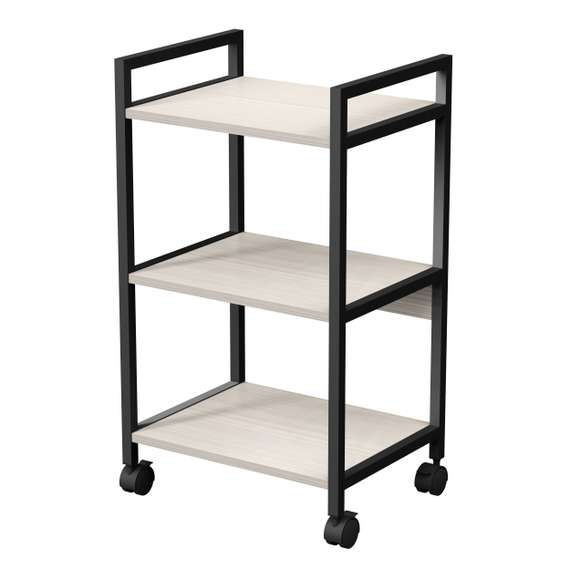 10СМН.3.455 Стеллаж мобильный низкий 3 полки, широкий (455*350*790)