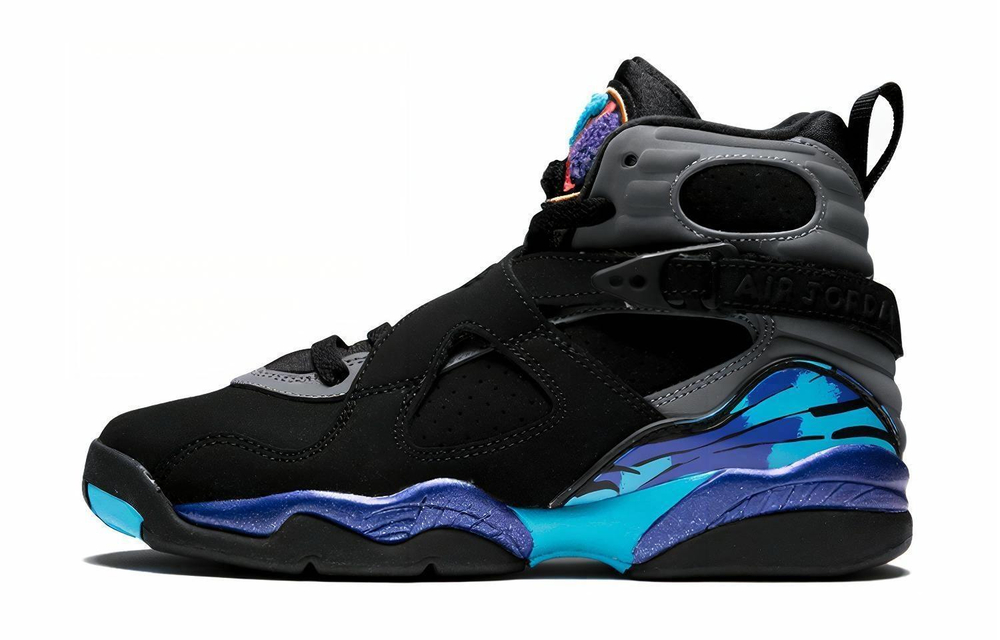 Кроссовки Jordan Air Jordan 8 Retro Aqua 2015 (Женская размерная сетка)