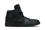 Кроссовки Jordan Air Jordan 1 Mid Se "Black Quilted" (Женская размерная сетка)