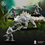 Grand Alliance Order Seraphon Saurus Guard 1 шт. миниатюра для dnd, днд, pathfinder, фентези, Настольная игра, НРИ, Варгейм, РПГ