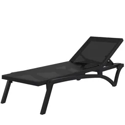 Шезлонг Pacific черный