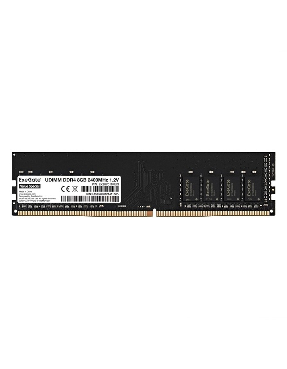Оперативная память Exegate EX287010RUS Модуль памяти ExeGate Value Special DIMM DDR4 8GB  2400MHz OEM