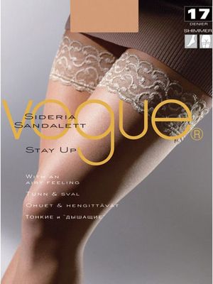 Чулки Sideria Sandalett Stay Up 17 Vogue