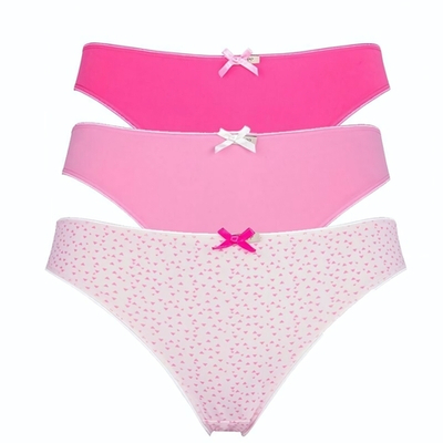 Набор из 3 трусиков-слип Olivia розовых оттенков (Размер: S) (Цвет: розовый)