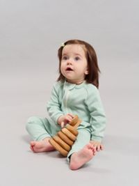 Слип на молнии "Шалфей" 0+