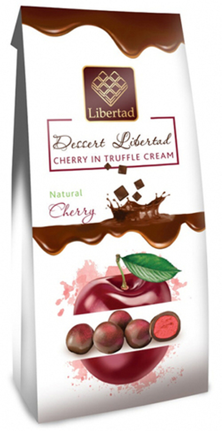 Dessert Libertad Вишня в трюфельном креме в вишневой обсыпке 90г