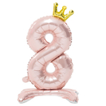 Шар фольгированный Цифра 8 81 см (Розовый)