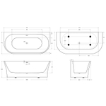 Акриловая ванна BelBagno 170x75 BB711-1700-750 без гидромассажа