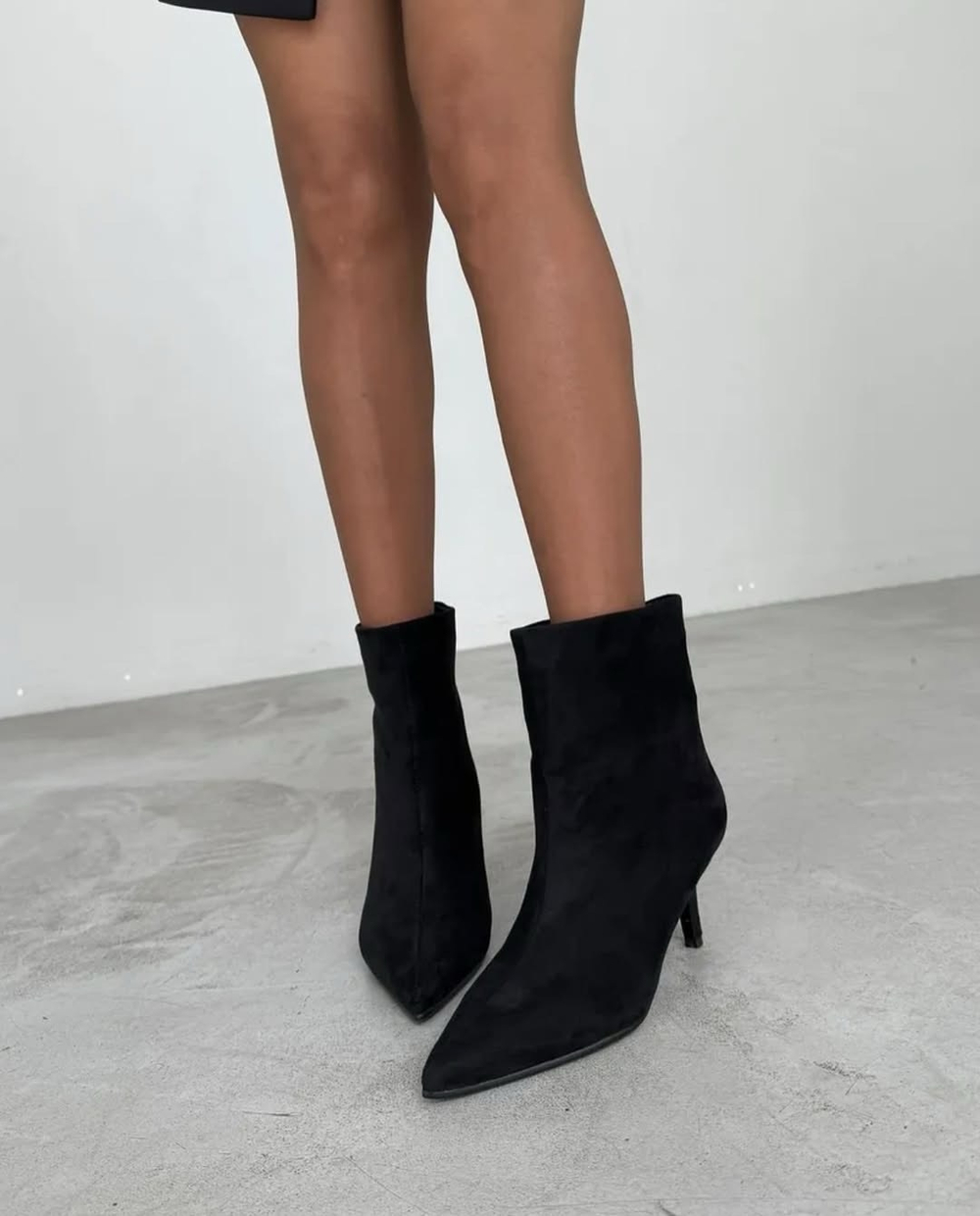 Ботильоны из эко замши