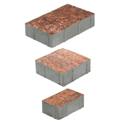 Тротуарная плитка СТАРЫЙ ГОРОД - Листопад гранит Клен, комплект из 3 видов плит