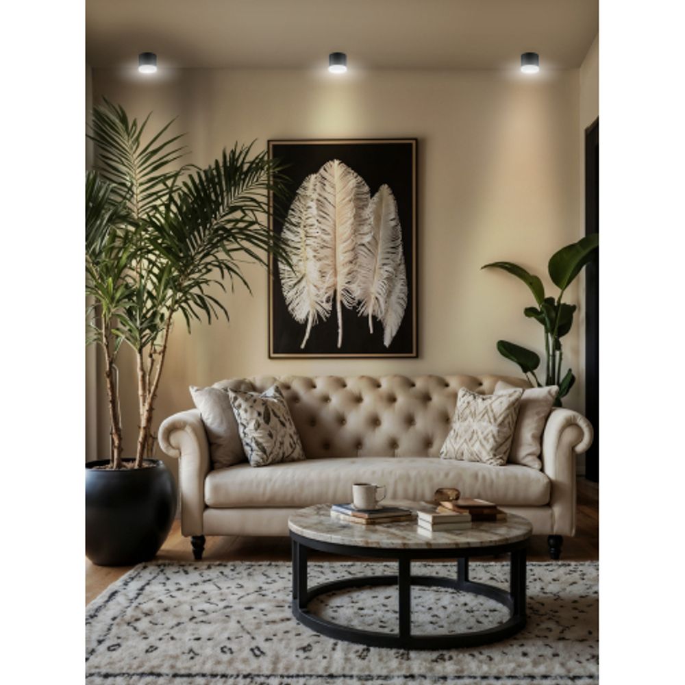 OL17 GX53 BK Подсветка ЭРА Накладные, под GX53 | Накладные светильники