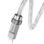 Кабель USB x Lightning Hoco. U113 (2.4A/1.0m.) Zinc Alloy&Silicone