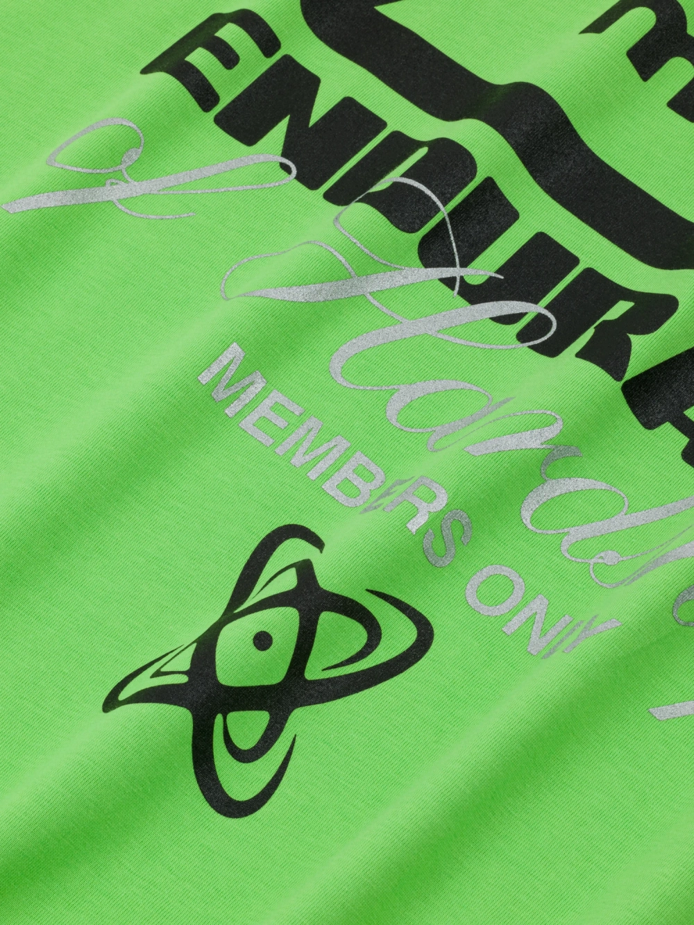 Футболка MANTO ATTENZIONE - Неоновый зеленый