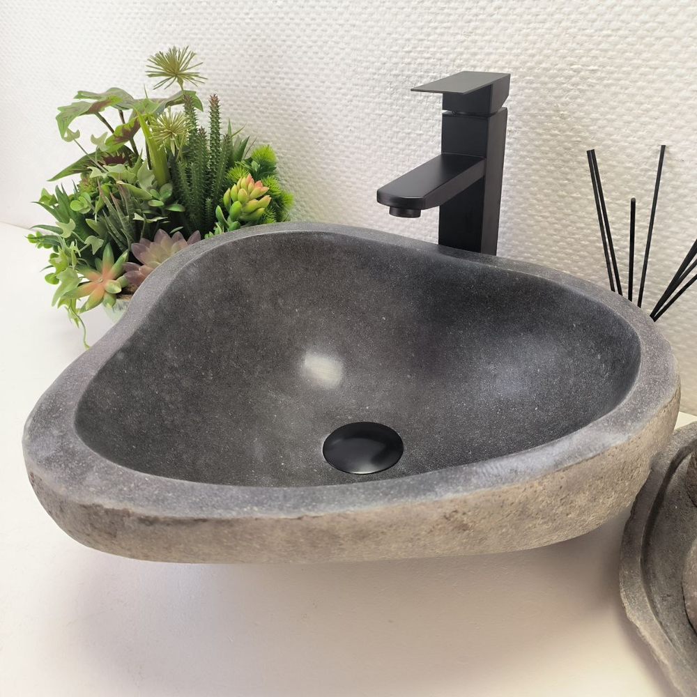 Раковина из речного камня RS-63886 (43*39*15) 0120