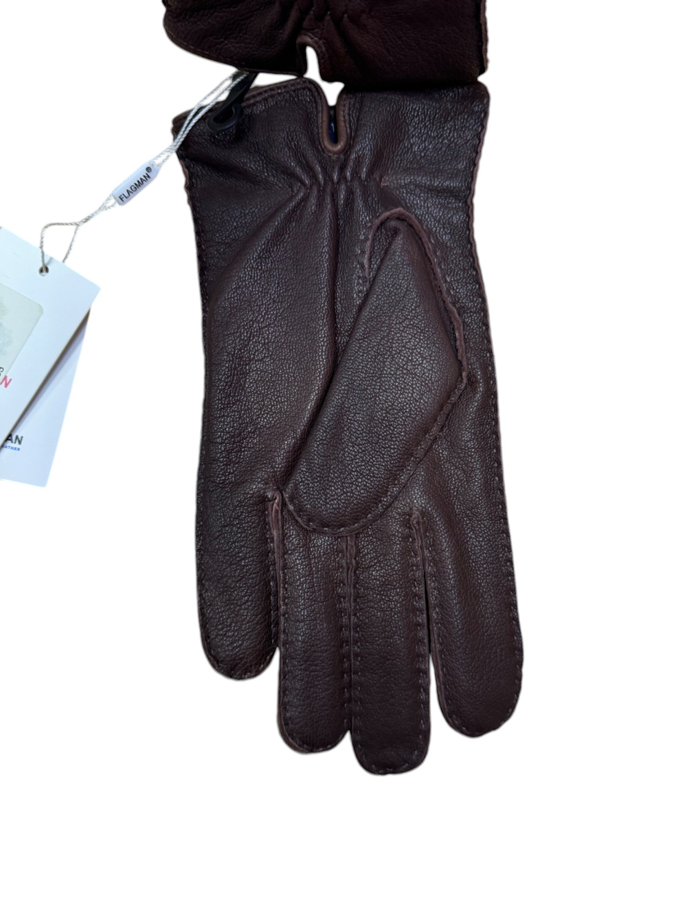 Перчатки. Мужские. Материал верха: Кожа оленя. Подклад: Трикотаж-шерсть. 5 шт в упаковке.