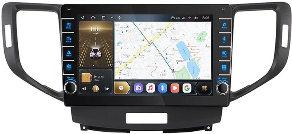 Магнитола для Honda Accord 2008-2012 - Carmedia OL-9641 (кнопки и крутилки), Android 12, TS10, CarPlay, 4G SIM-слот