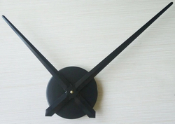 3D настенные часы MIRRON, чёрный механизм, плавный ход