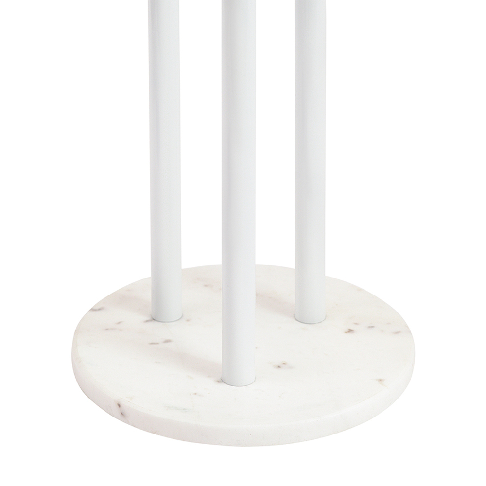 Вешалка напольная Bergenson Bjorn Solheim, 171 см, белый мрамор/натуральное дерево