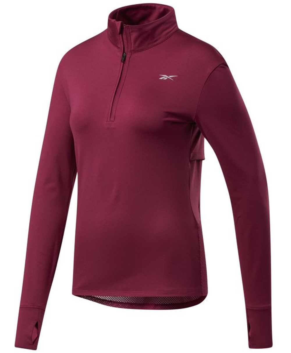 Женская Кофта теннисная Reebok Workout Running 1/4 Zip W - Розовый