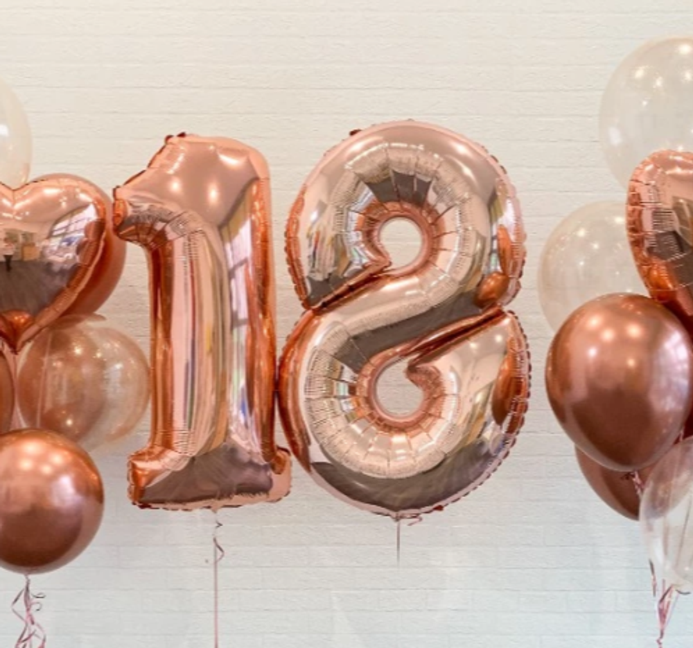 Сет шаров «Розовое золото»