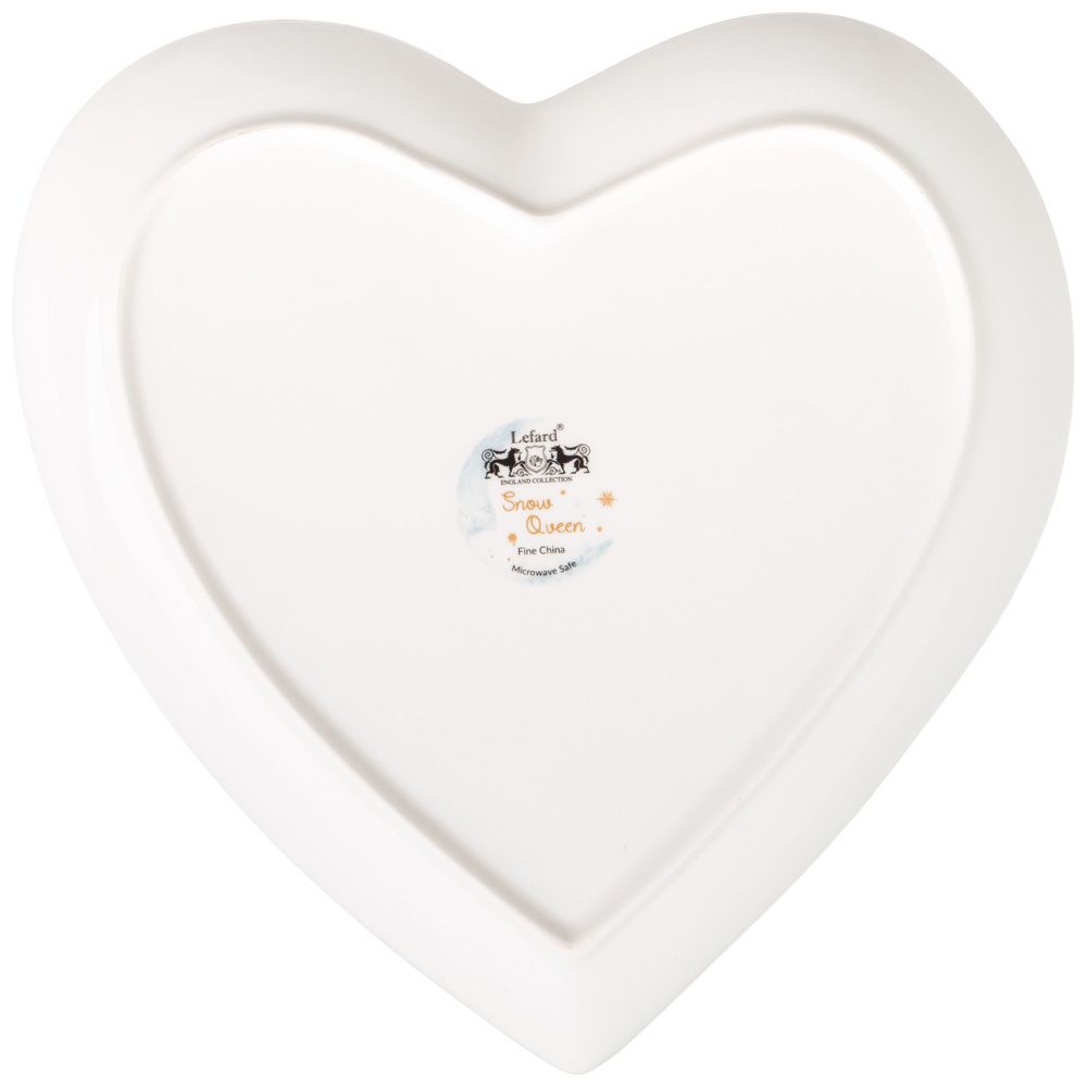 ТАРЕЛКА LEFARD "СНЕЖНАЯ КОРОЛЕВА" В ФОРМЕ СЕРДЦА 21,5*2 СМ (КОР=48ШТ.)
