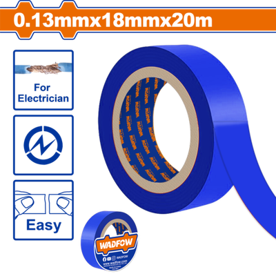 Изолента синяя 18ммх9.15м (300) WADFOW WPN1010
