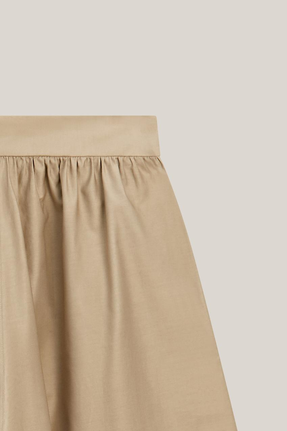 Massimo Dutti Плиссированные брюки-кюлоты - Limited Edition, бежевый