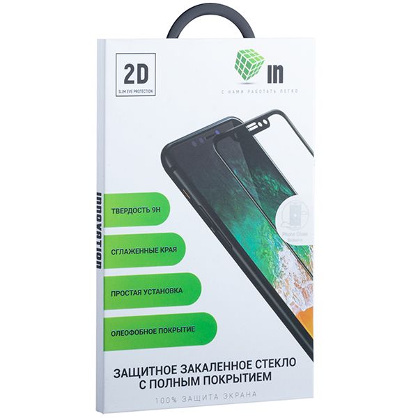 Стекло защитное Innovation 2D для Xiaomi Redmi 6/ Redmi 6A (полная проклейка) Черное