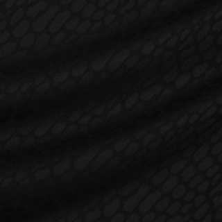 Костюмная ткань из шерсти с эластаном с леопардовыми пятнами в чёрном цвете