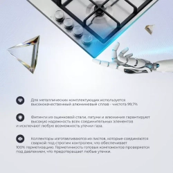 DeLonghi Газовая варочная панель NSL 460 X RUS
