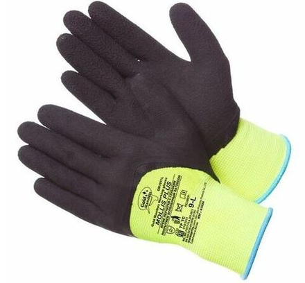 Перчатки нейлоновые с покрытием 3/4 вспененным латексом р.9 (L) Mollis Plus /GM1011L9