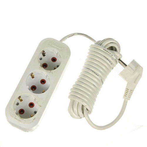 Удлинитель 3 гнезда 3метров  с выключателем черны REXANT