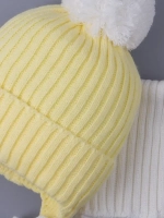 Шапка детская осенняя вязаная и снуд