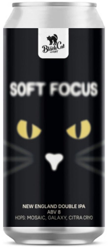 Пиво Блэк Кэт Софт Фокус / Black Cat Soft Focus 0.45 - банка