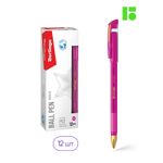 Ручка шариковая Berlingo "xGold" розовая, 0,7мм, игольчатый стержень, грип, 1шт