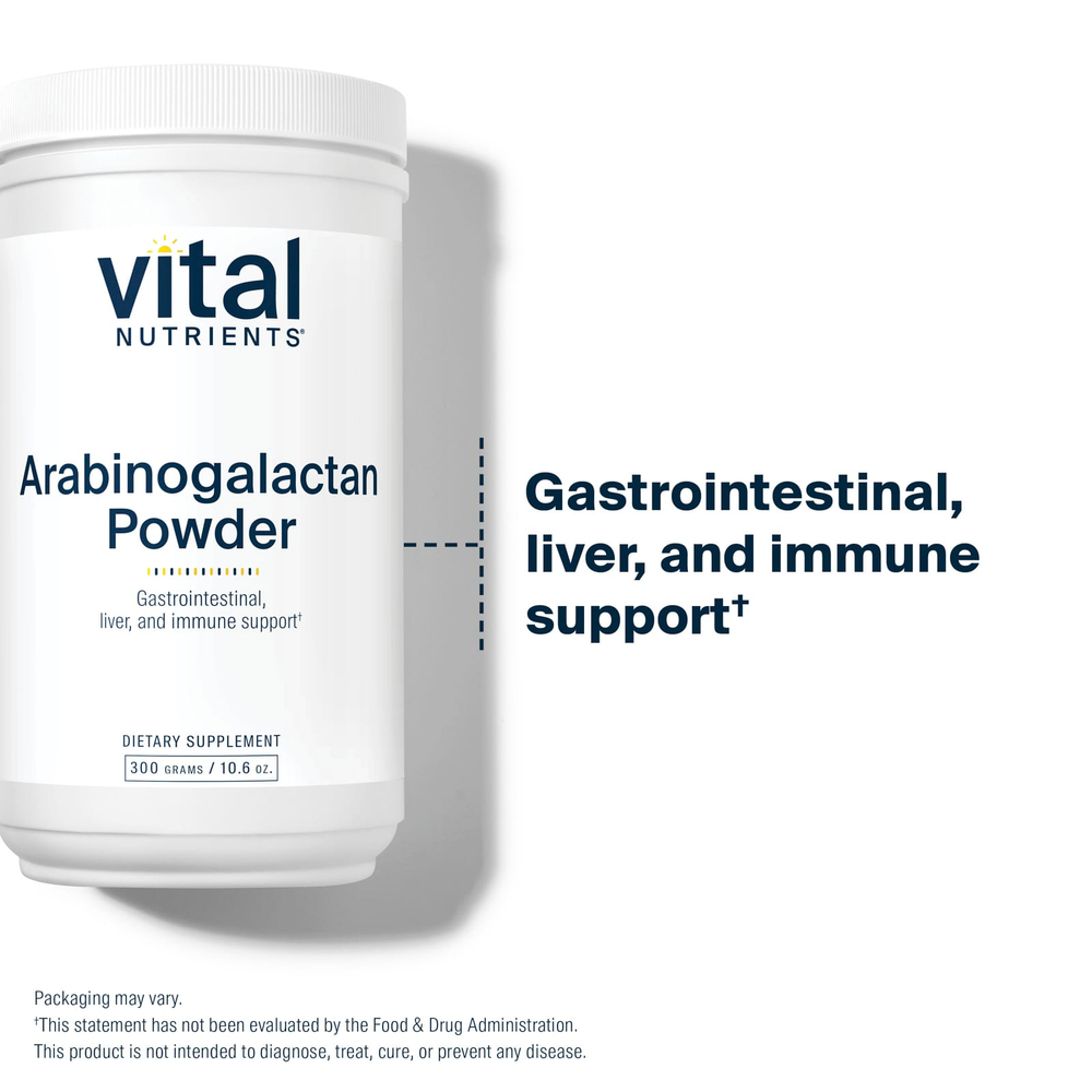 Vital Nutrients, арабиногалактан в порошке, 300 г (10,6 унции)