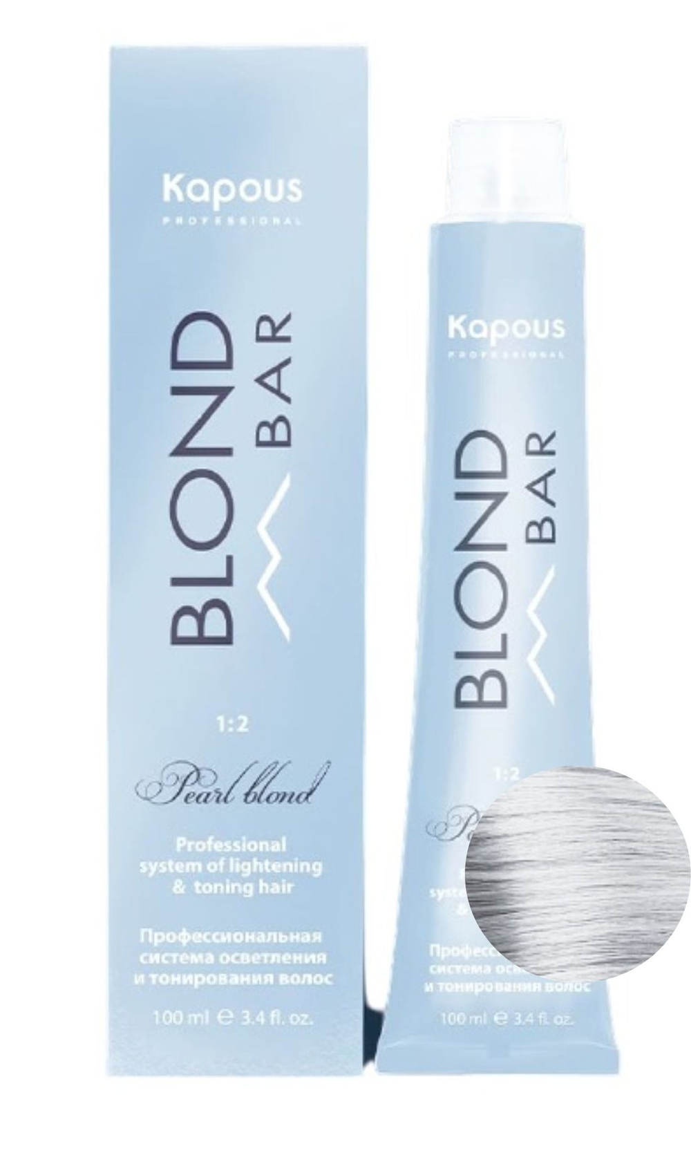 Крем-краска "Blond Bar" 1012 Пепельный перламутровый 100 мл