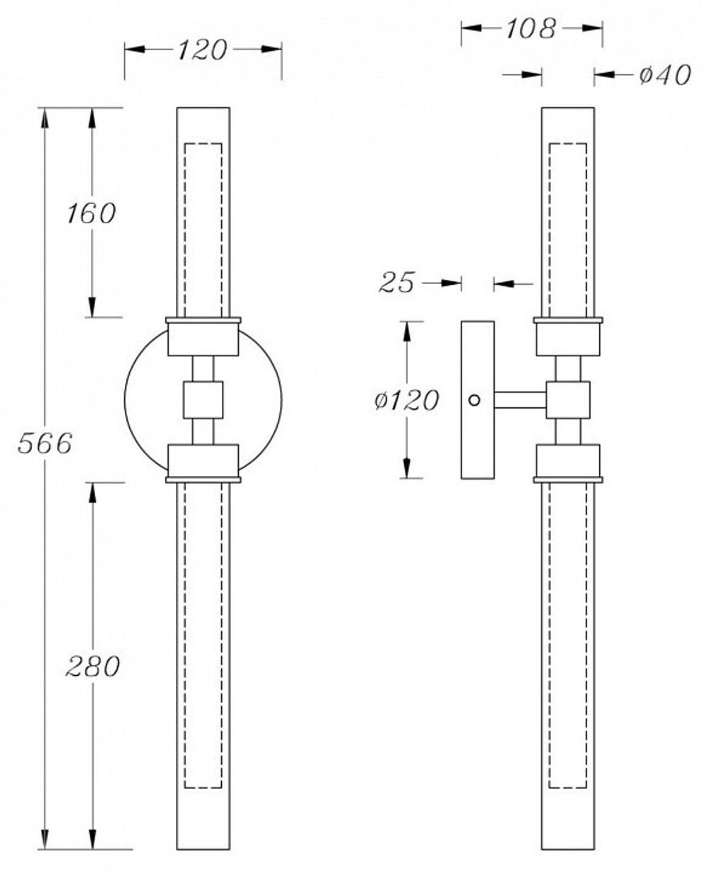 Бра Maytoni Stelo MOD116WL-L7BS3K