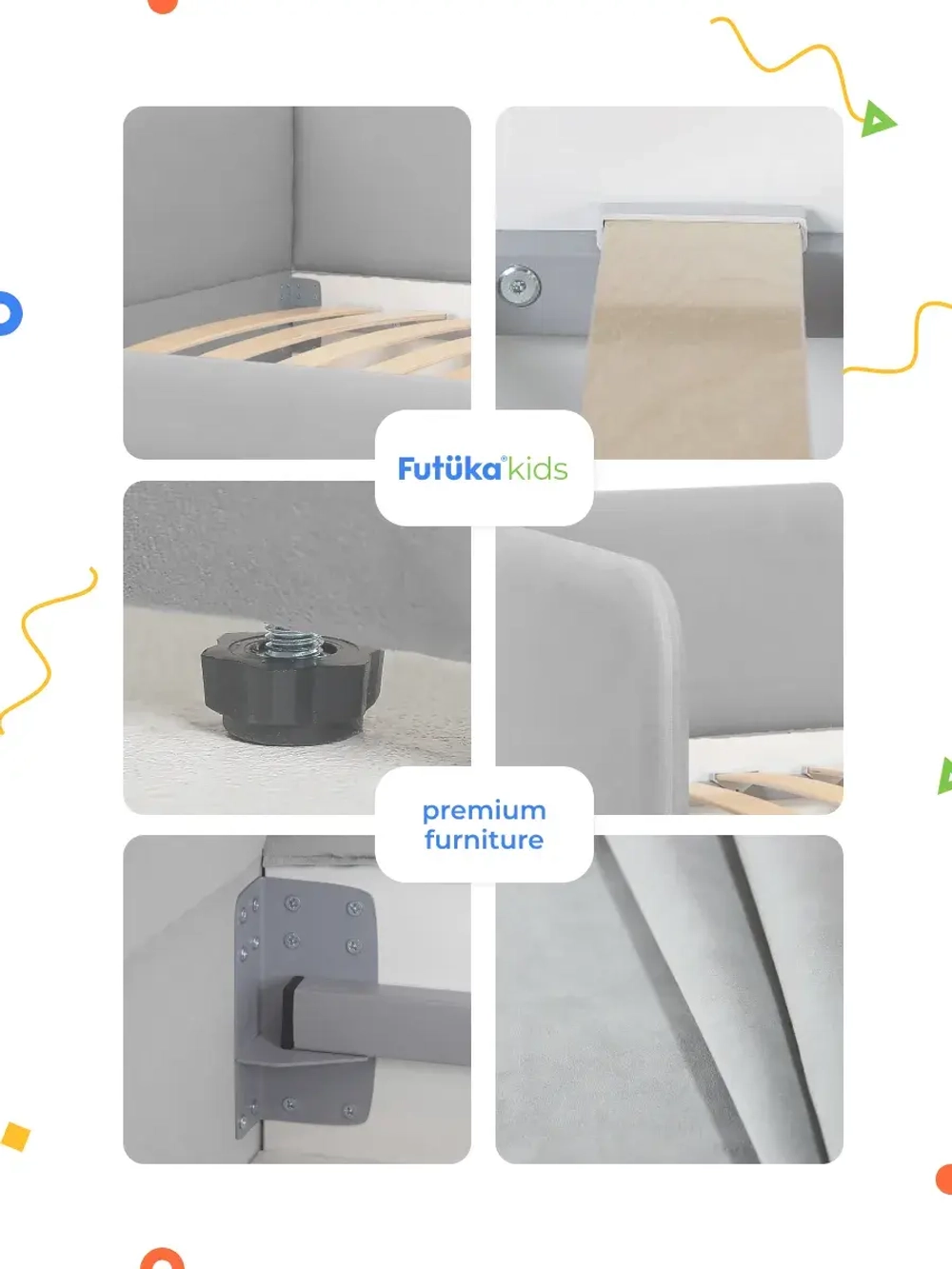 Кровать детская 160х80см мини MILO