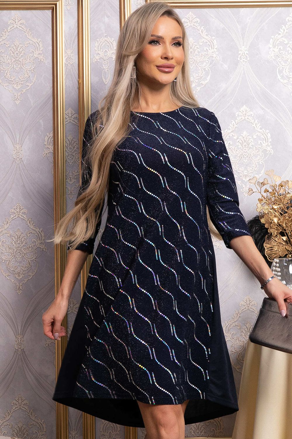 Платье Леди Элегант (синее) П14826-10М LT Collection