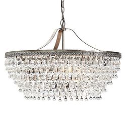 Подвесная Люстра Clarissa Glass Drop Petite Round Chandelier By Imperiumloft