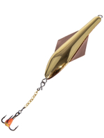 Блесна вертикальная зимняя Lucky John GLIDER с цепочкой и тройником 10.0г CS блистер