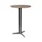 Барный стол Slot Ø65х96 см, орех, ножка черный металл