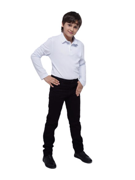 Поло длинный рукав для юношей