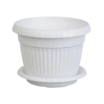 Кашпо ЛИВИЯ D360мм 16л с поддоном Мраморный 0,28,37х0,37м (комплект 5 шт)